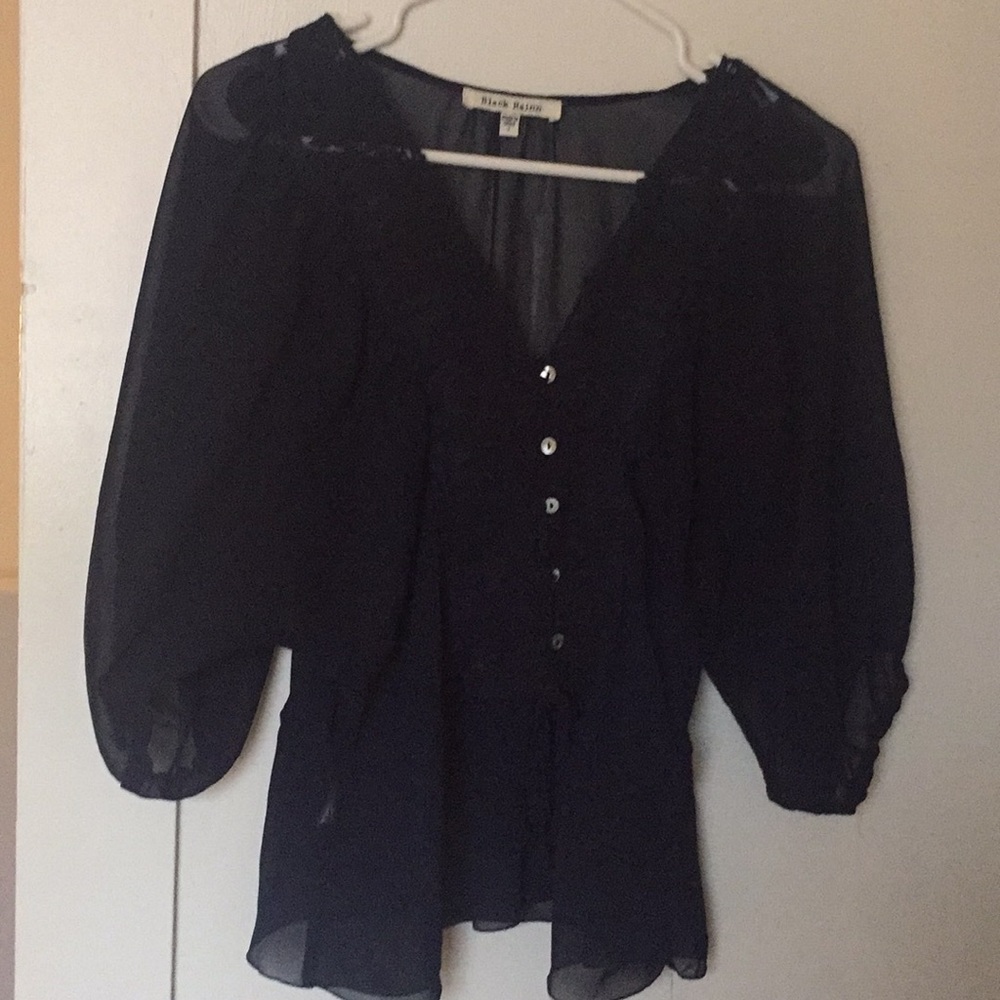 Navy blue blouse